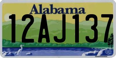 AL license plate 12AJ137