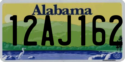 AL license plate 12AJ162