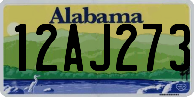 AL license plate 12AJ273
