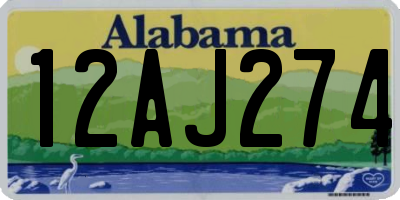 AL license plate 12AJ274