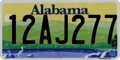 AL license plate 12AJ277
