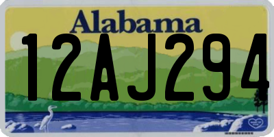 AL license plate 12AJ294
