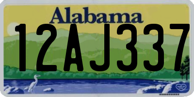 AL license plate 12AJ337