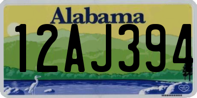AL license plate 12AJ394