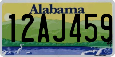 AL license plate 12AJ459