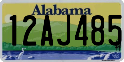 AL license plate 12AJ485