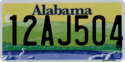 AL license plate 12AJ504