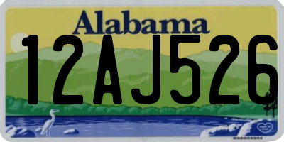 AL license plate 12AJ526