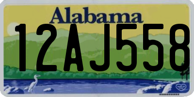 AL license plate 12AJ558