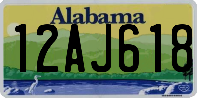 AL license plate 12AJ618