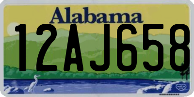 AL license plate 12AJ658