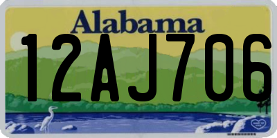 AL license plate 12AJ706