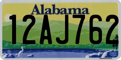 AL license plate 12AJ762