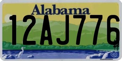 AL license plate 12AJ776