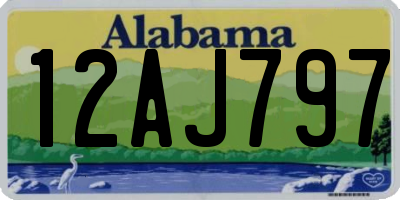 AL license plate 12AJ797