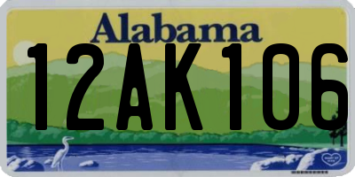 AL license plate 12AK106
