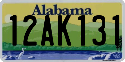 AL license plate 12AK131
