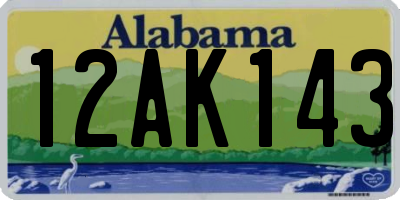 AL license plate 12AK143