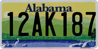 AL license plate 12AK187