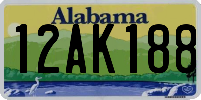 AL license plate 12AK188