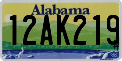 AL license plate 12AK219