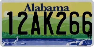 AL license plate 12AK266