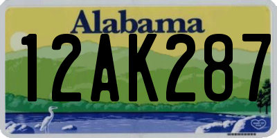 AL license plate 12AK287