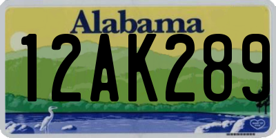 AL license plate 12AK289