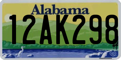 AL license plate 12AK298