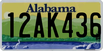 AL license plate 12AK436