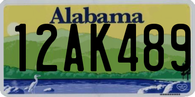 AL license plate 12AK489