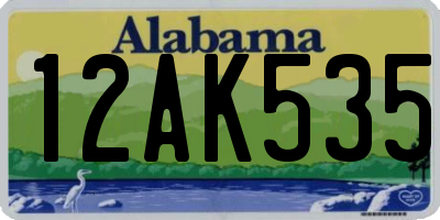 AL license plate 12AK535