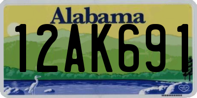 AL license plate 12AK691
