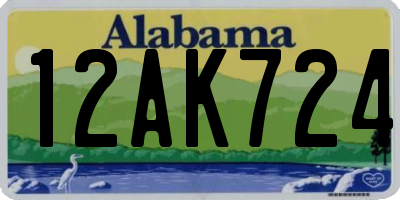 AL license plate 12AK724