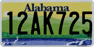 AL license plate 12AK725
