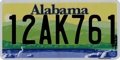 AL license plate 12AK761