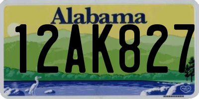AL license plate 12AK827