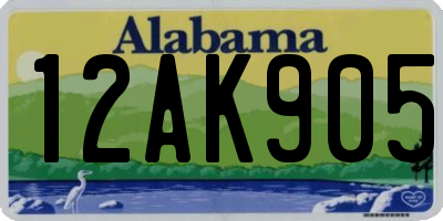 AL license plate 12AK905