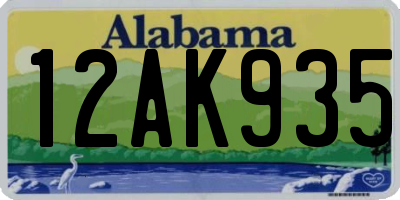 AL license plate 12AK935