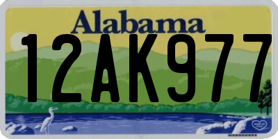 AL license plate 12AK977