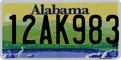 AL license plate 12AK983