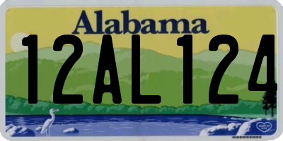 AL license plate 12AL124