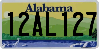 AL license plate 12AL127