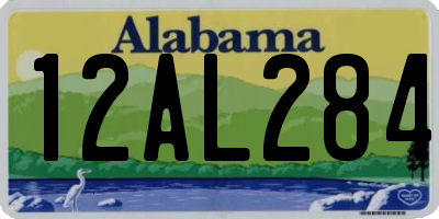 AL license plate 12AL284