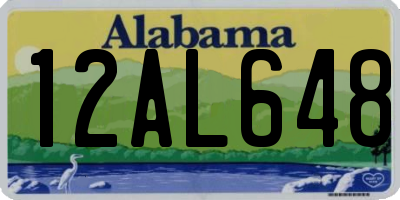 AL license plate 12AL648