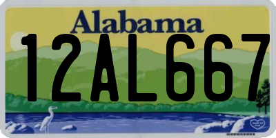 AL license plate 12AL667