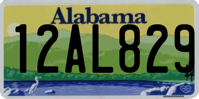 AL license plate 12AL829