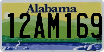 AL license plate 12AM169