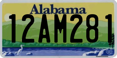 AL license plate 12AM281