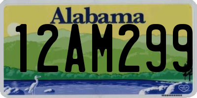 AL license plate 12AM299